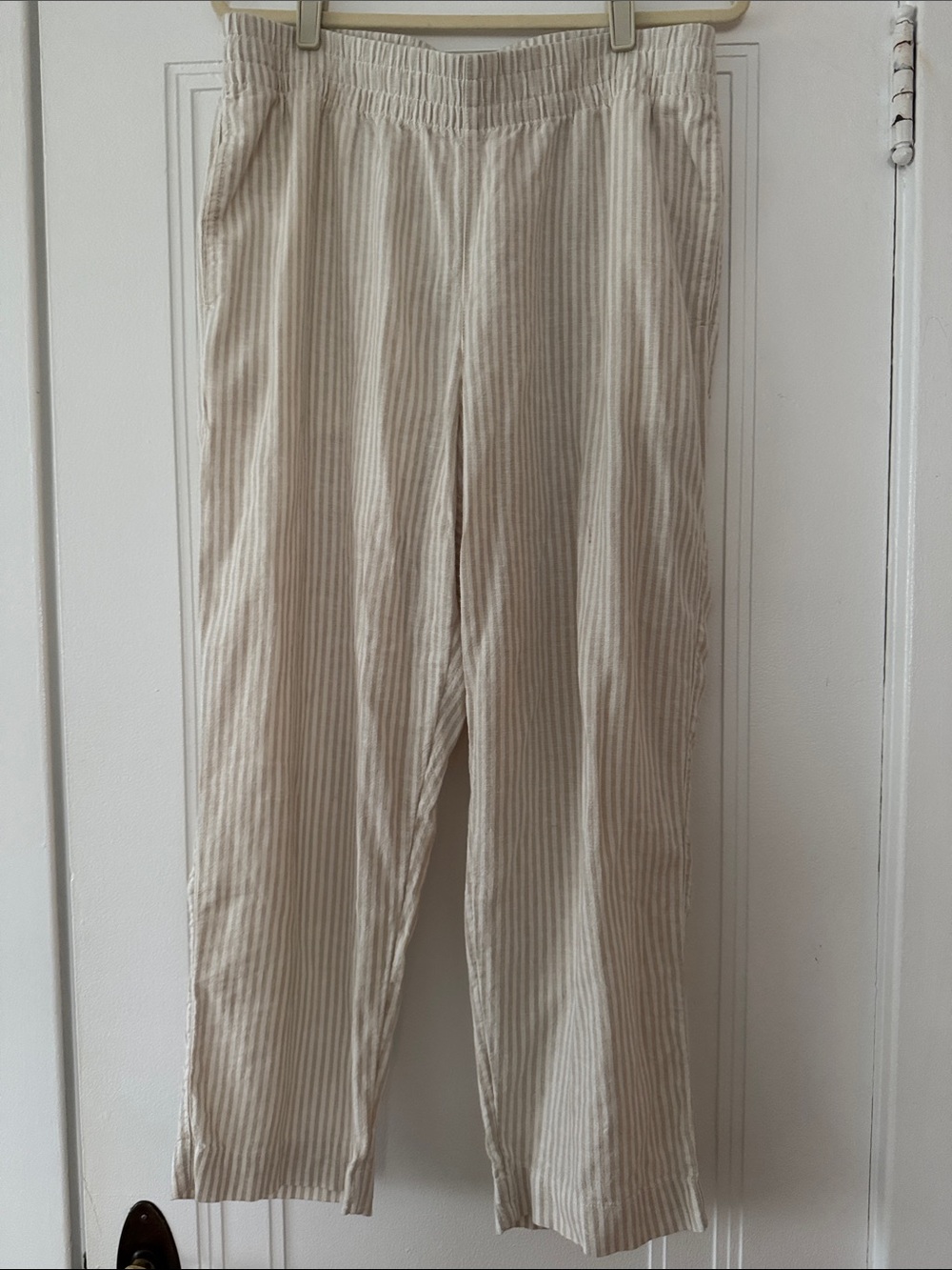 Old Navy Linen Blend Straight Leg Pants Size Large